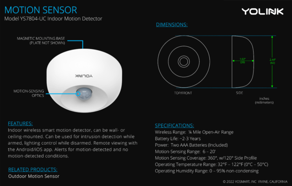 Iekštelpu kustību sensors - Image 2